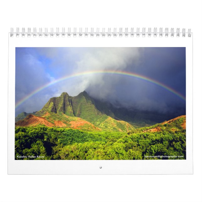 Calendrier d'Hawaï de vallée de Kalalau (Protection)