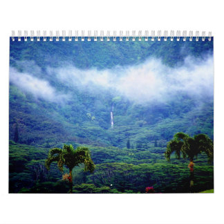 Calendrier d'Hawaï de vallée de Manoa