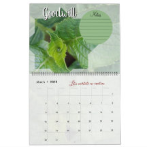 Calendrier Dieu méditation : étoile, mots & notes