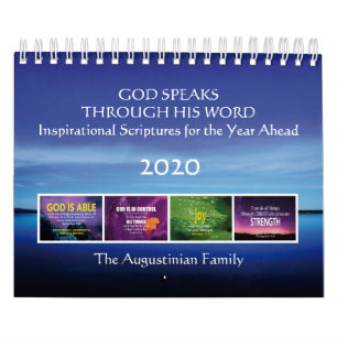 Calendrier DIEU PARLE La Bible Inspirationnelle Verses Année