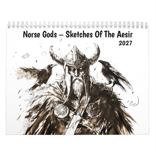 Calendrier Dieux Nordiques – Esquisses de l'Aesir (Protection)