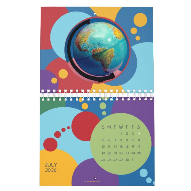 Calendrier Digital Nomad 2026 World Calendar Choose Country (Jul 2026)