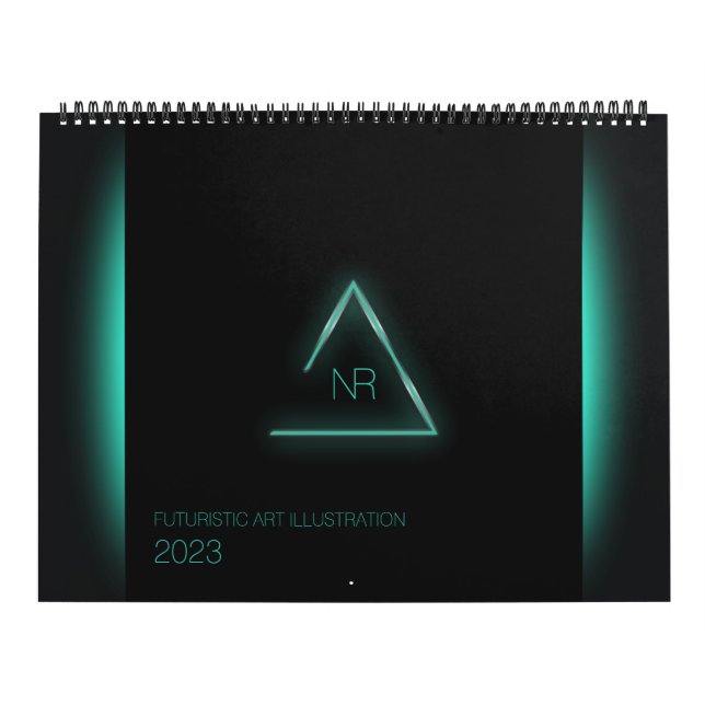 Calendrier d'illustration d'art futuriste (Protection)