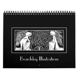 Calendrier d'illustrations de Nouveau d'art de