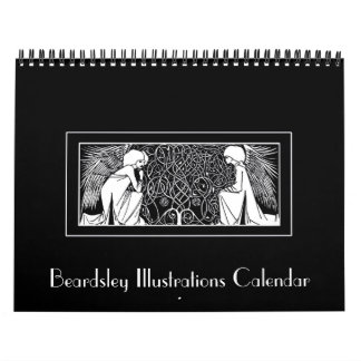 Calendrier d'illustrations de Nouveau d'art de