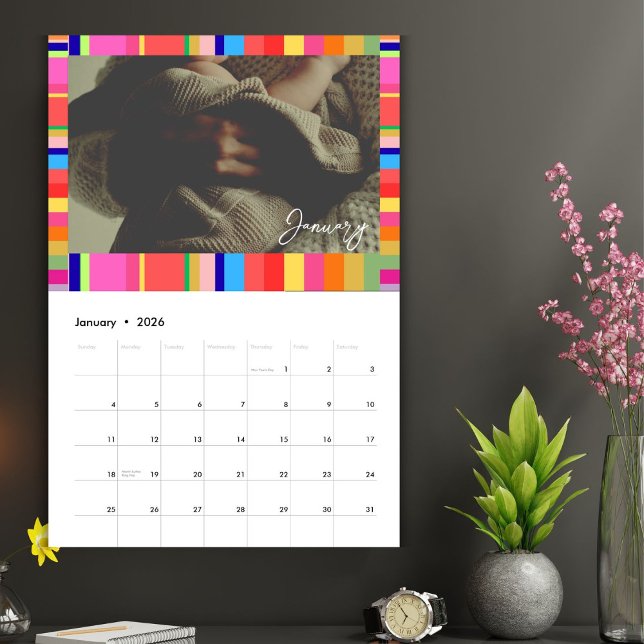 Calendrier d'images colorées de Noël (Créateur téléchargé)