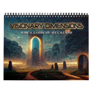 Calendrier Dimensions visionnaires 2027 3 Paysages surréalist