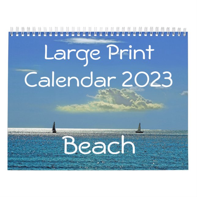 Calendrier d'impression 2023 - Plage (Protection)