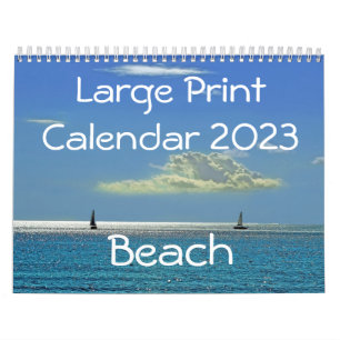 Calendrier d'impression 2023 - Plage