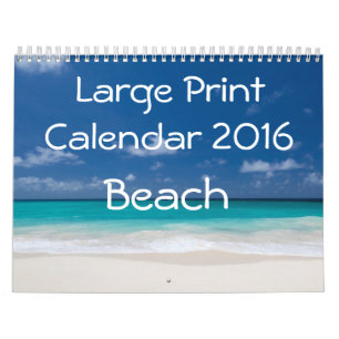 Calendrier d'impression grand format 2016 - Plage