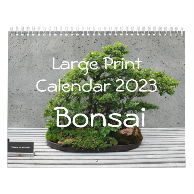 Calendrier d'impression grand format 2023 - Bonsai (Protection)