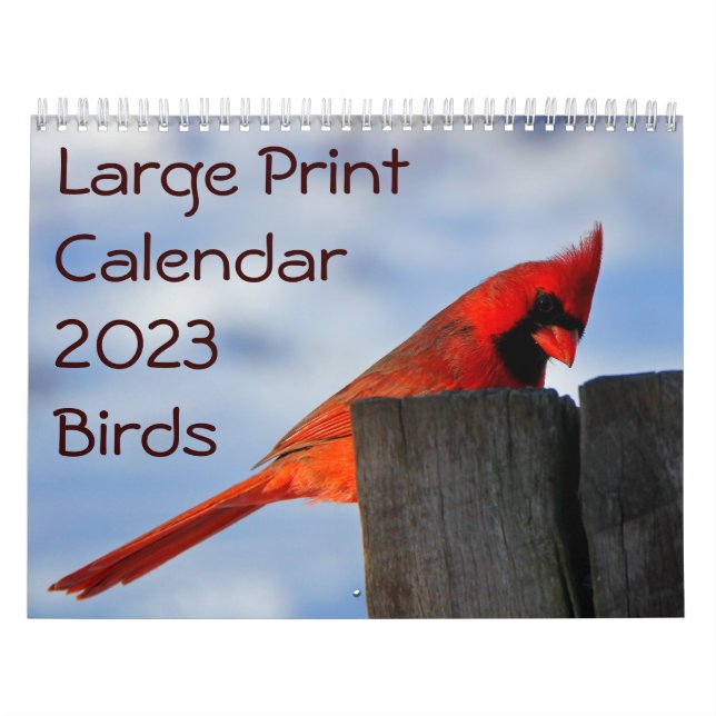 Calendrier d'impression grand format 2023 - Oiseau (Protection)