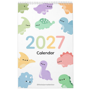 Calendrier dinosaure 2027