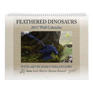 Calendrier Dinosaure Feathered 2017