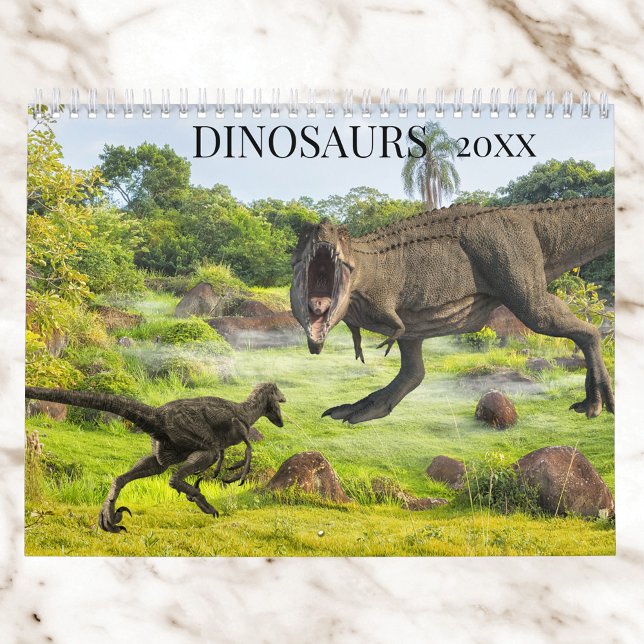 Calendrier Dinosaures Tyrannosaurus Raptor Jurassic Chaque an (Créateur téléchargé)