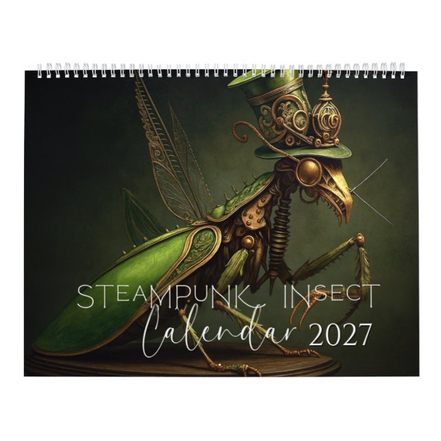 Calendrier d'insectes Steampunk 2027 (Protection)