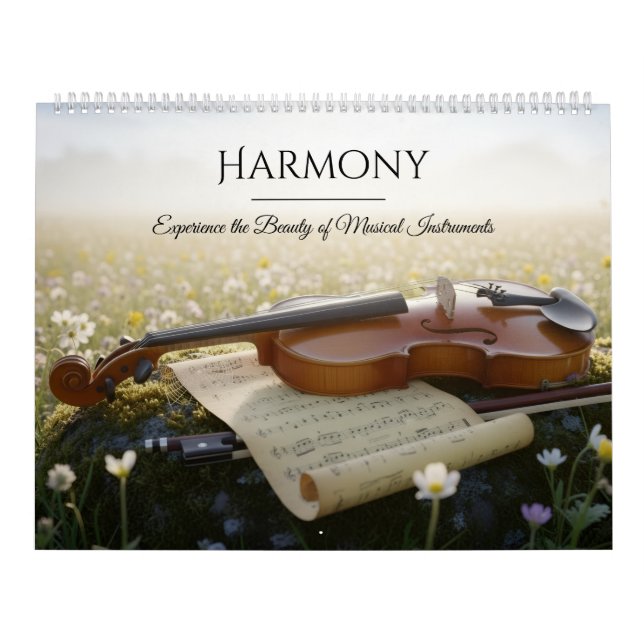 Calendrier d'instruments de musique – Photo élégan (Protection)