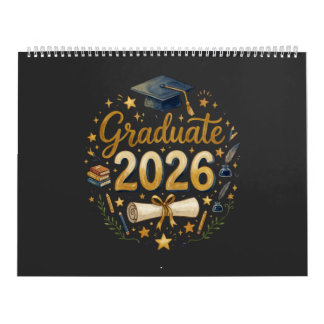 Calendrier Diplômé sur mesure de la promotion 2026 Famille pe