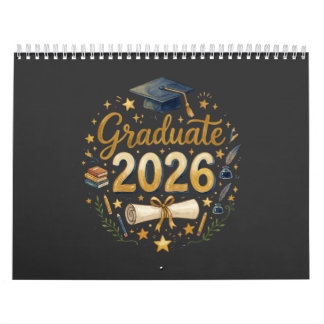 Calendrier Diplômé sur mesure de la promotion 2026 Famille pe