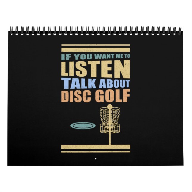 Calendrier Disque Golfer Parler de Disk Golf Disque Golf (Protection)