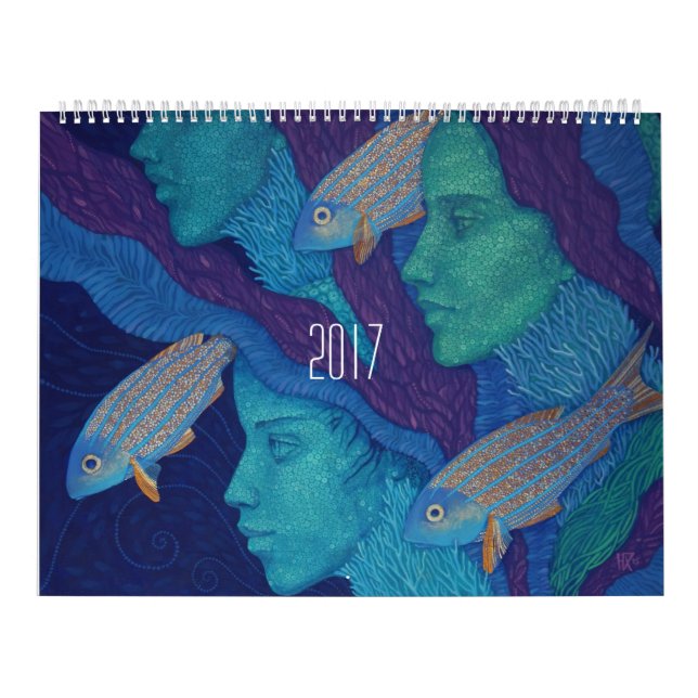 Calendrier Divine féminine, filles peintes imaginaire art sur (Protection)