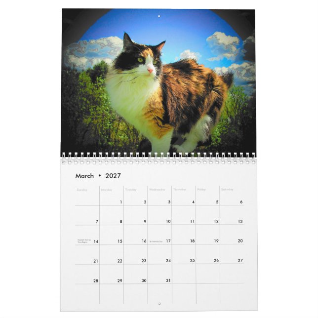 Calendrier DJ's Artisticats par djoneill (Mar 2027)