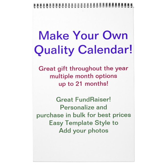 Calendrier DO-IT-YOURSELF collecte de fonds (Protection)