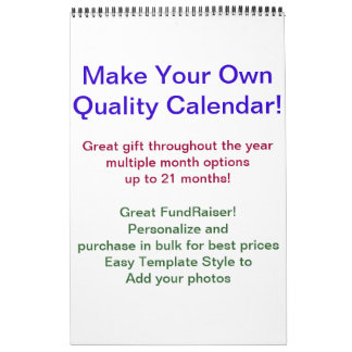 Calendrier DO-IT-YOURSELF collecte de fonds