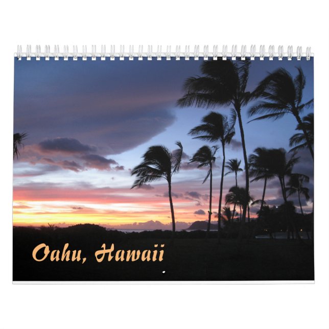 Calendrier d'Oahu Hawaï (Protection)