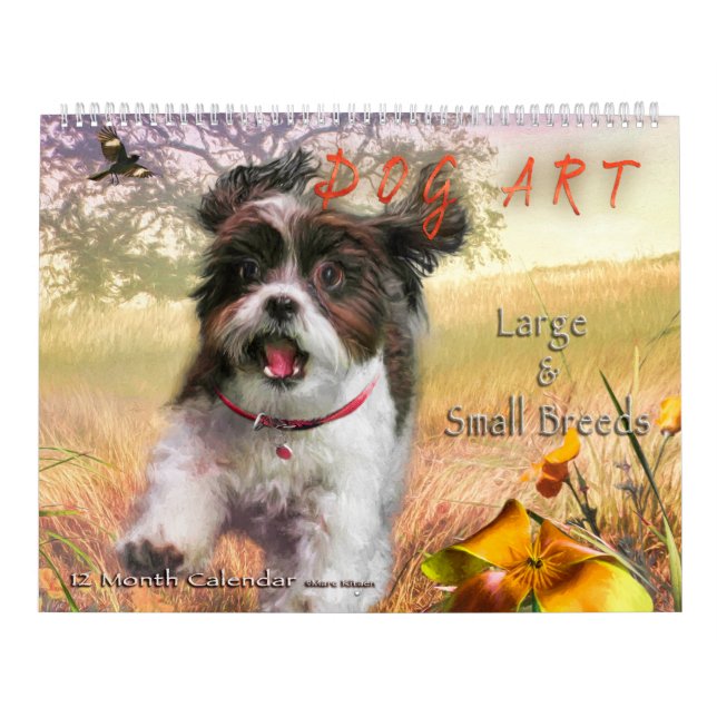 Calendrier DOG ART CALENDAR #1 Large & Small Breeds (Protection)