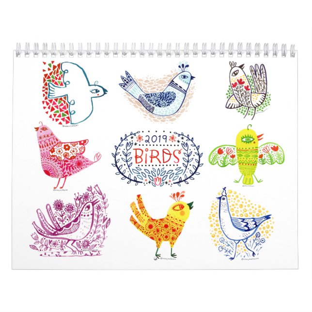 Calendrier d'oiseaux (Protection)