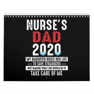 Calendrier Don papa   Cadeau Papa de l'infirmière 2020 souven