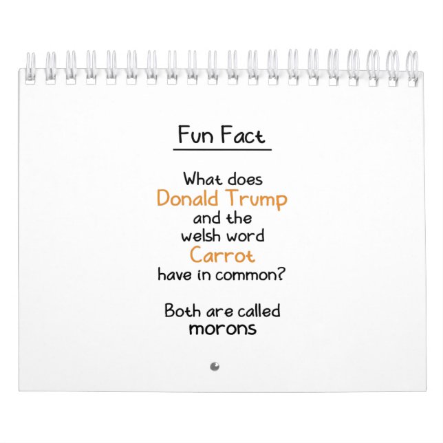 Calendrier Donald Trump et la carotte galloise (Protection)