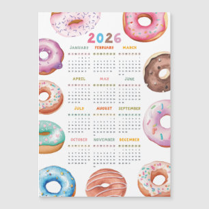 Calendrier Donuts Aquarelle 2026