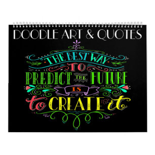 Calendrier Doodle Art et Citations