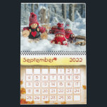 Calendrier double page medium, Blanc<br><div class="desc">it christmas gift for family. Double page calendar with wonderful christmas pictures</div>