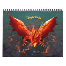 Dragon calendriers, Dragon Calendar, (28cm x 22cm)