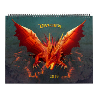 Calendrier Dragon calendriers, Dragon Calendar, (36cm x 28cm)