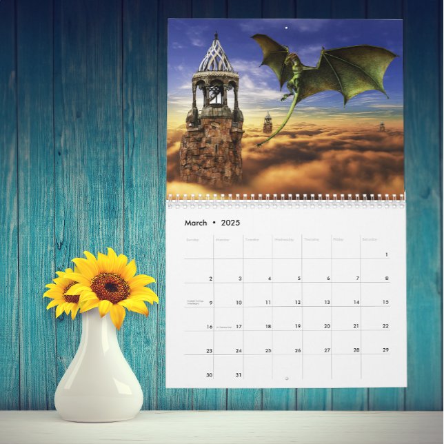 Calendrier Dragon Imaginaire Art Choisir une année (Créateur téléchargé)