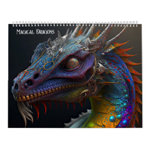 Calendrier Dragons d'imaginaire magique - L'art généré par l'