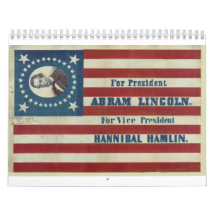 Calendrier Drapeau de bannière de campagne de la présidence