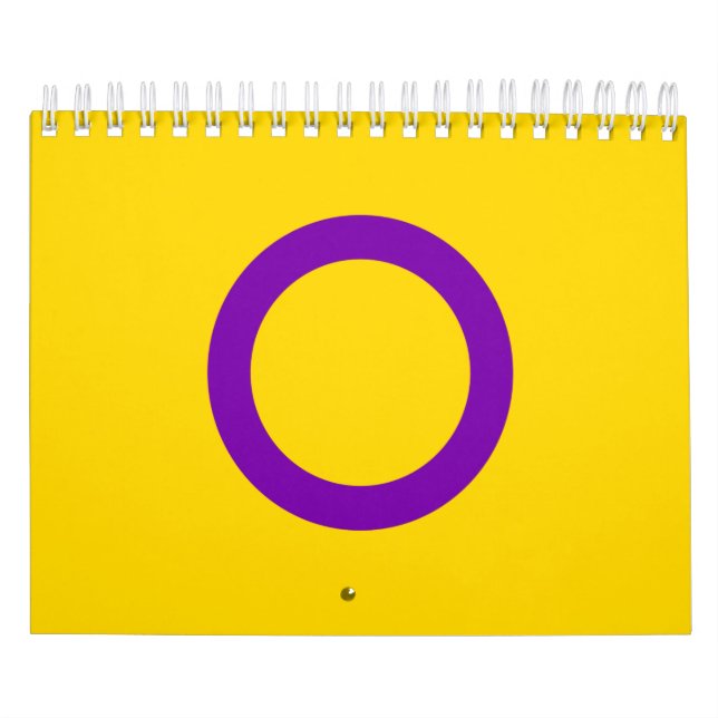 Calendrier Drapeau de fierté intersexe (Protection)