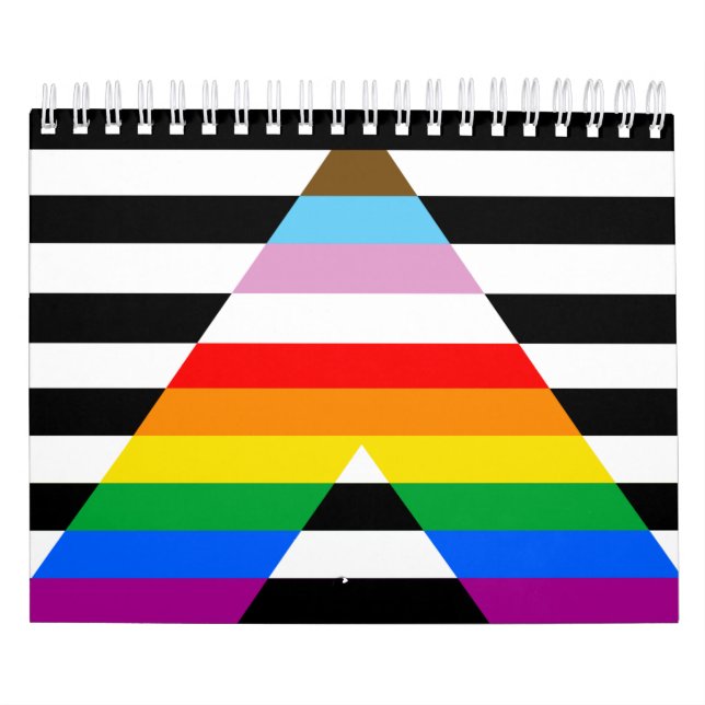 Calendrier Drapeau de la fierté de progrès d'allié (Protection)