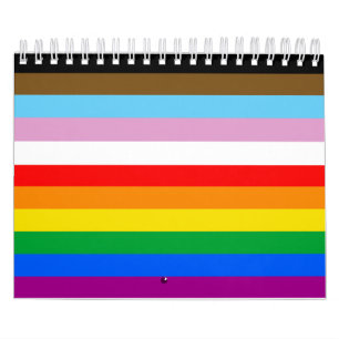 Calendrier Drapeau de la fierté inclusif LGBTQ+