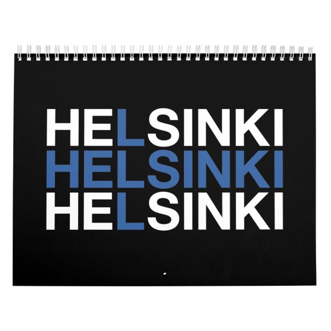 Calendrier Drapeau finlandais HELSINKI (Protection)