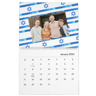Calendrier Drapeau Israël ל ו ח ש נ 2025 Juif Américain ה 202