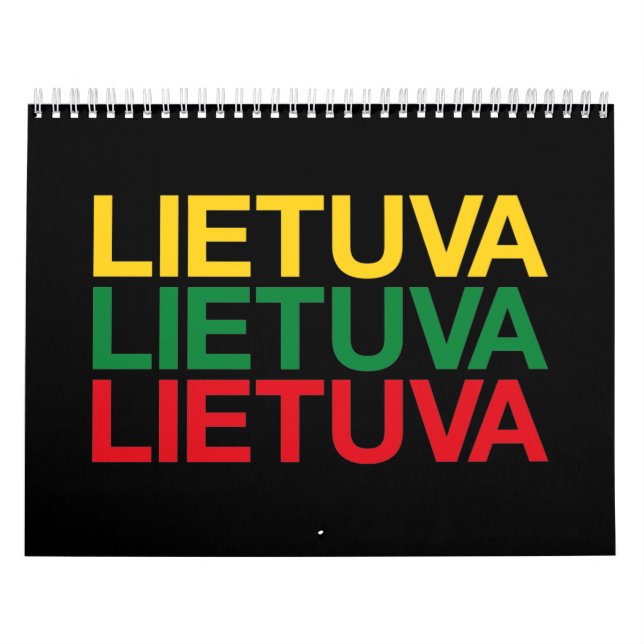 Calendrier Drapeau LITUANIE (Protection)