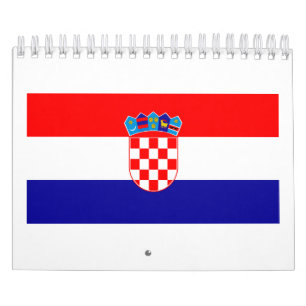 Calendrier Drapeau national de Croatie