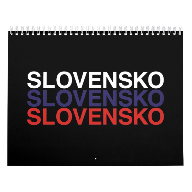 Calendrier Drapeau SLOVAQUIE (Protection)