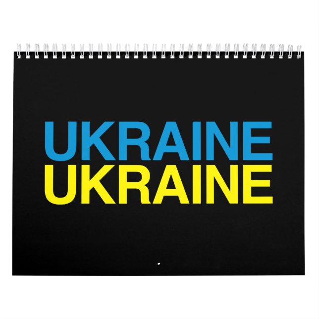 Calendrier Drapeau UKRAINE (Protection)